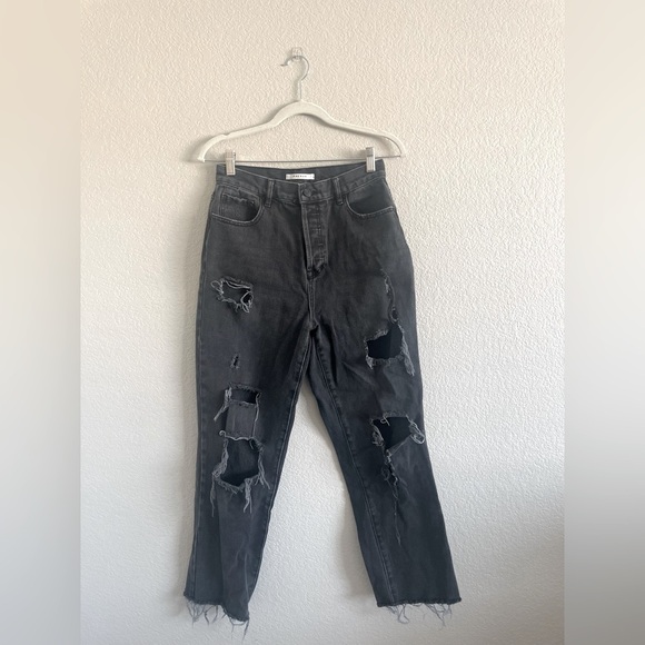 Pacsun distressed black denim jeans - Picture 1 of 5